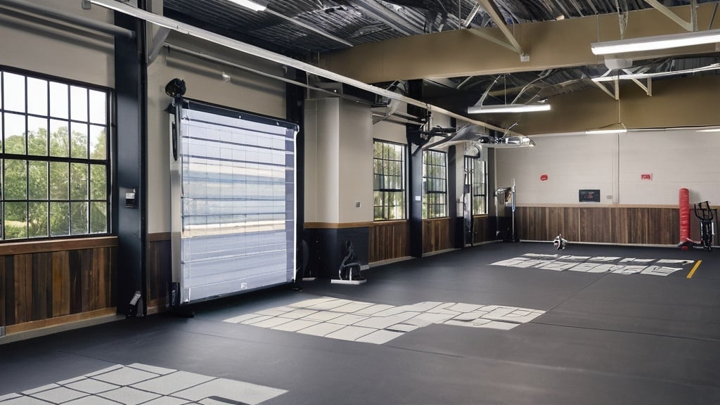 Air Curtain At Gym Hanger Commercial