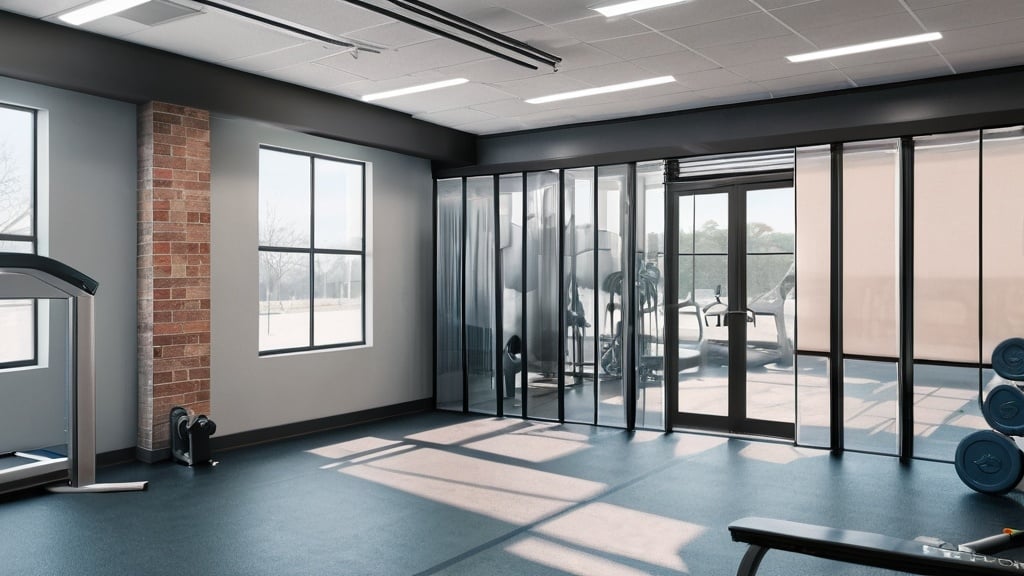 Air Curtain In Gym Commercial