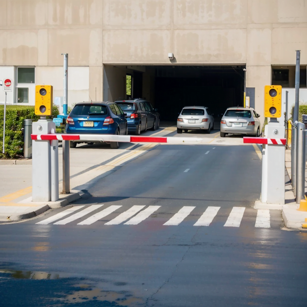 Commercial Barrier Arm Car Park Entrance