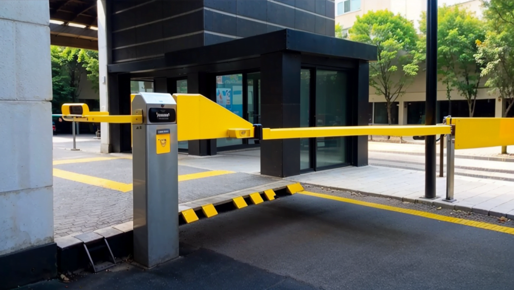 Commercial Barrier Arm Entrance