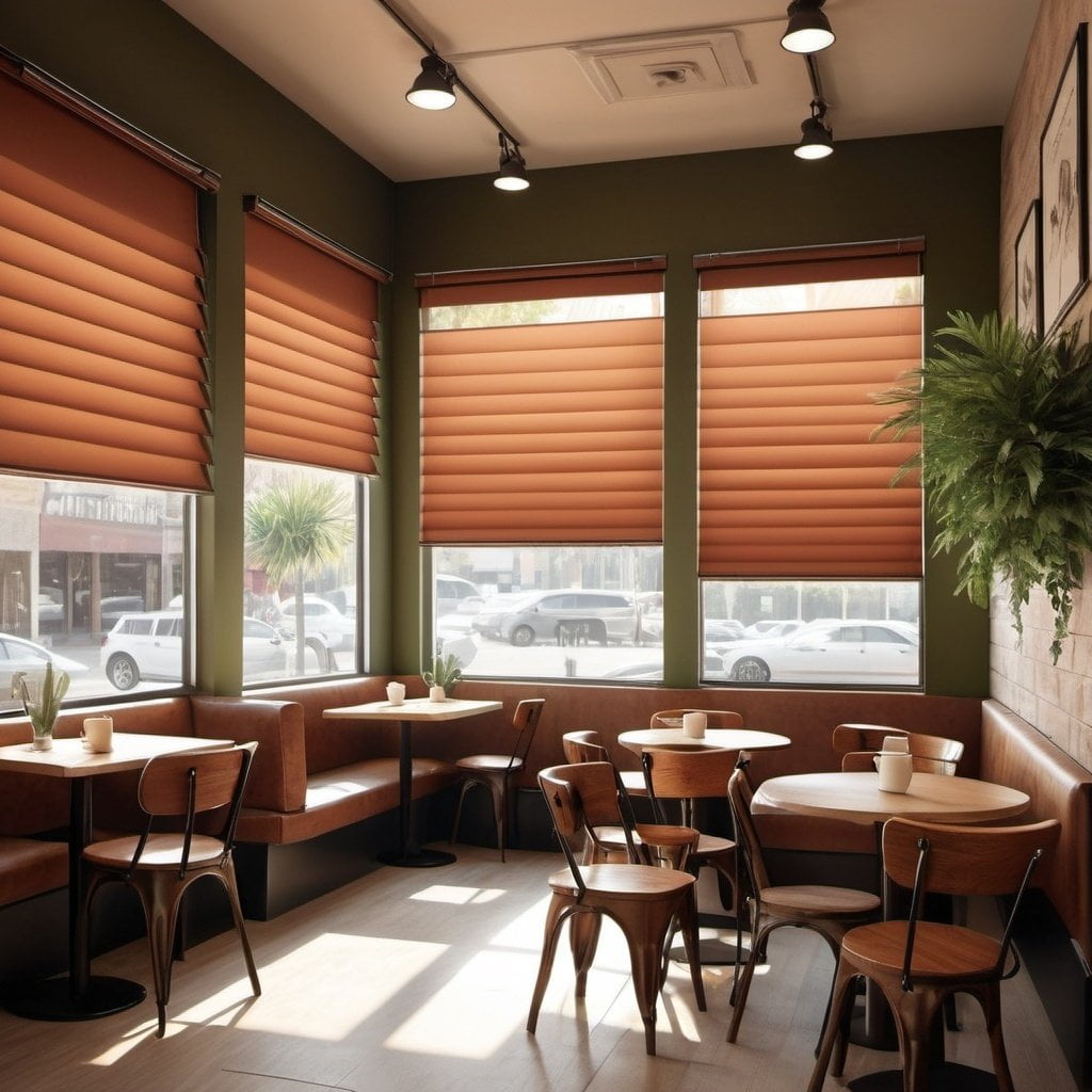 Commercial Blinds Eating Area