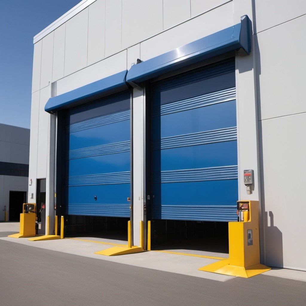 Commercial High Speed Doors Blue