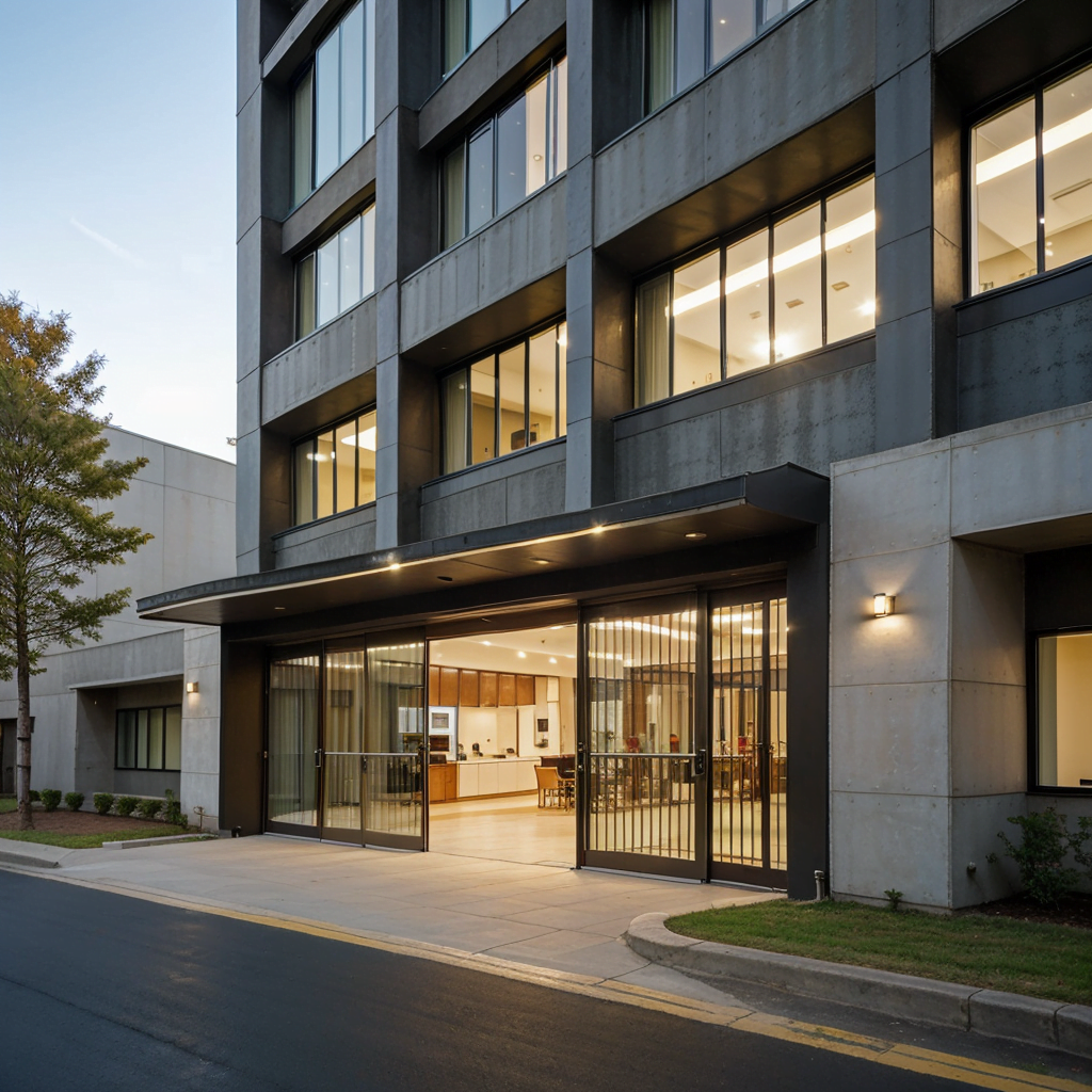 Commercial Sliding Gate At Govenment Building
