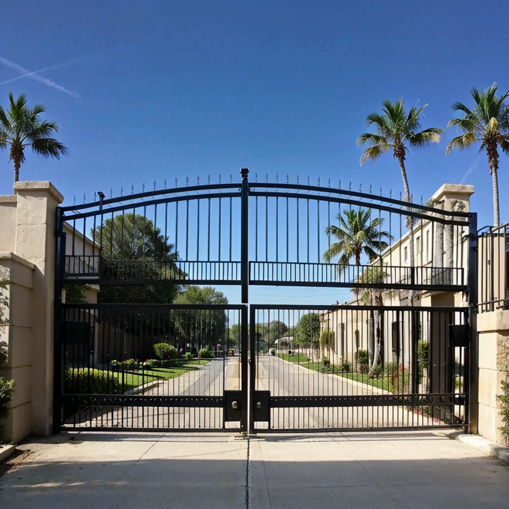 Commercial Swing Gate At Complex