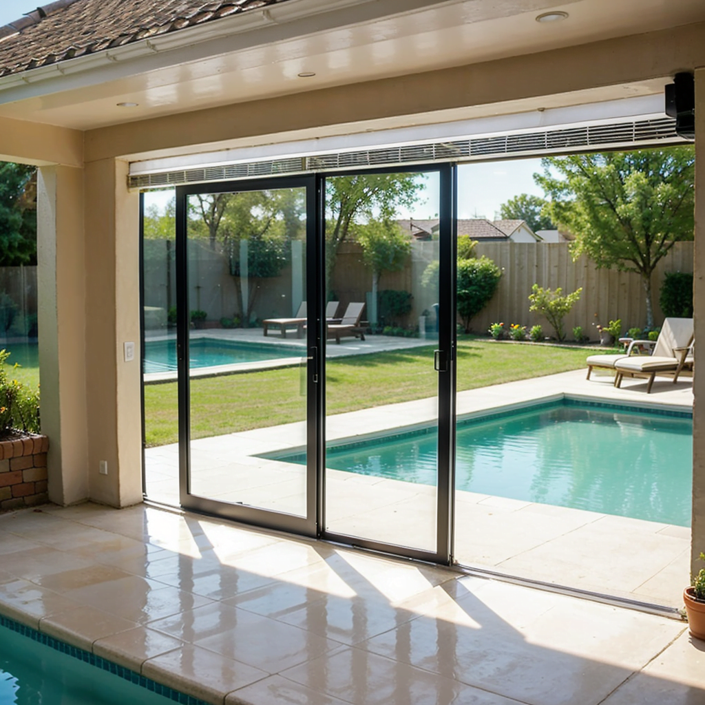 Residential Air Curtain By Pool