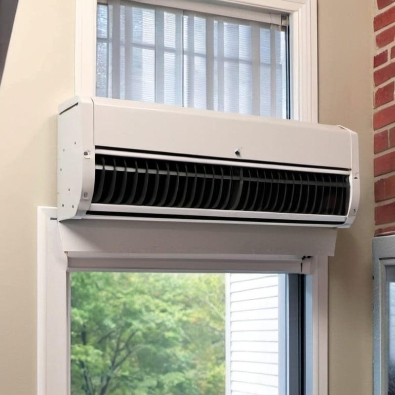 Residential Air Curtain Over Small Door