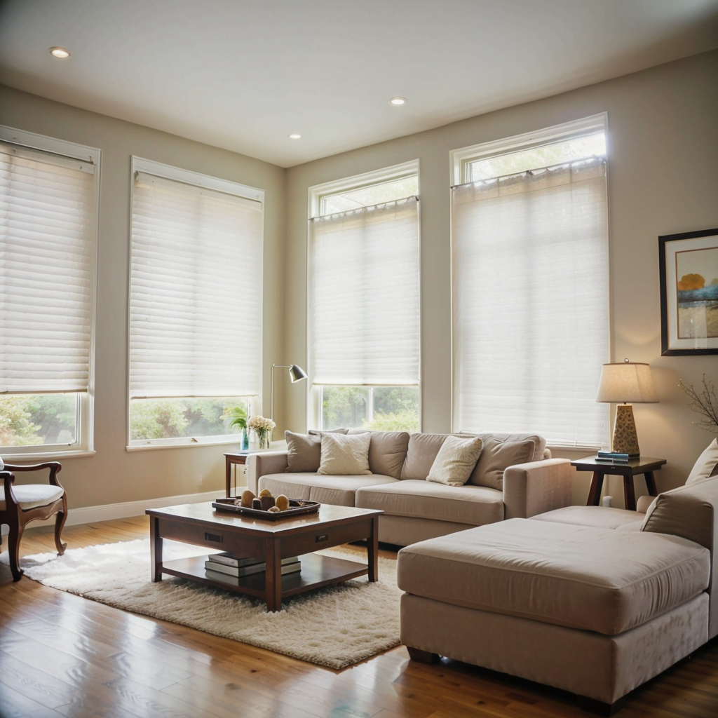 Residential Blinds In Living Area