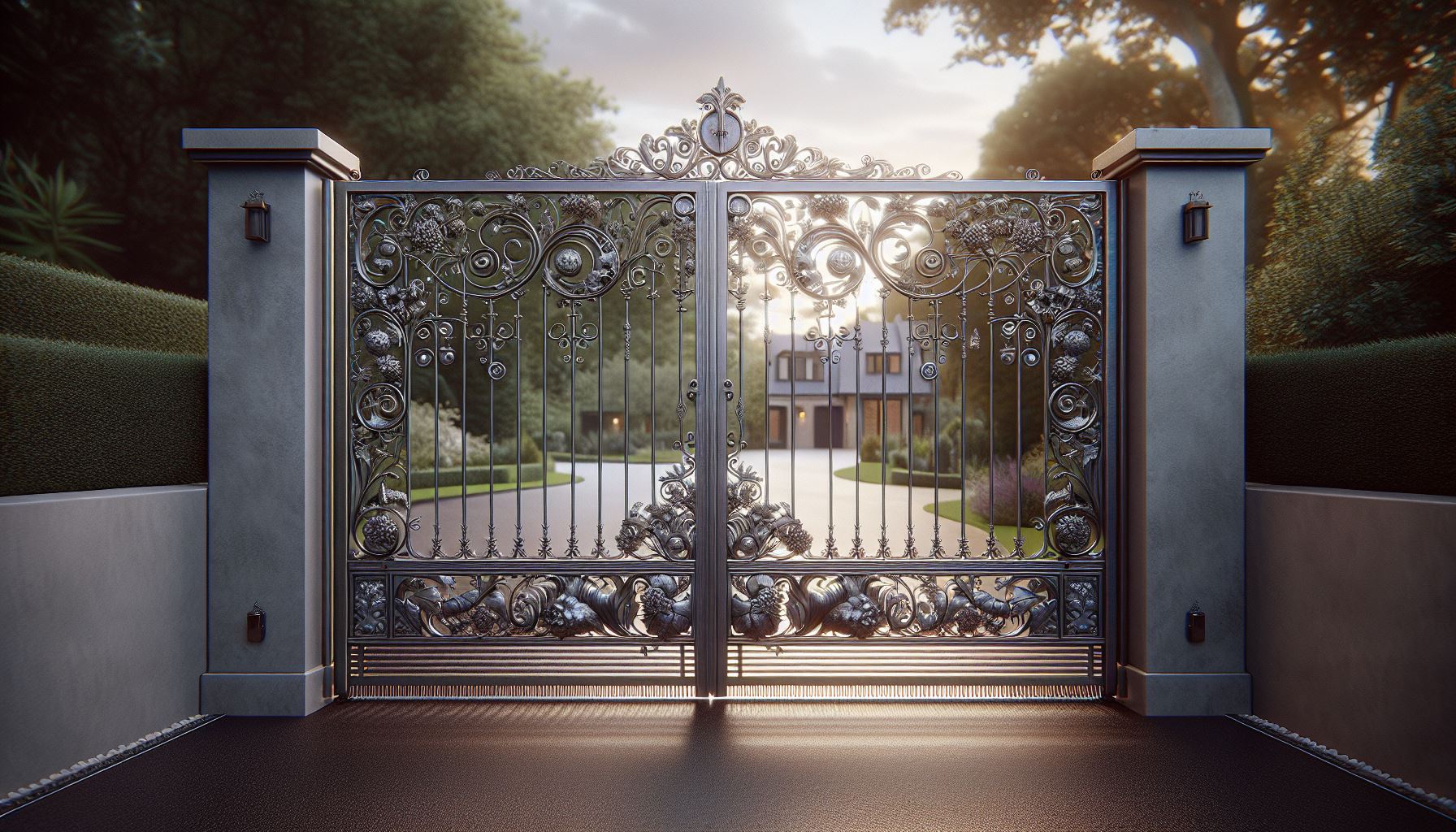 Sliding Gate In Residential Area